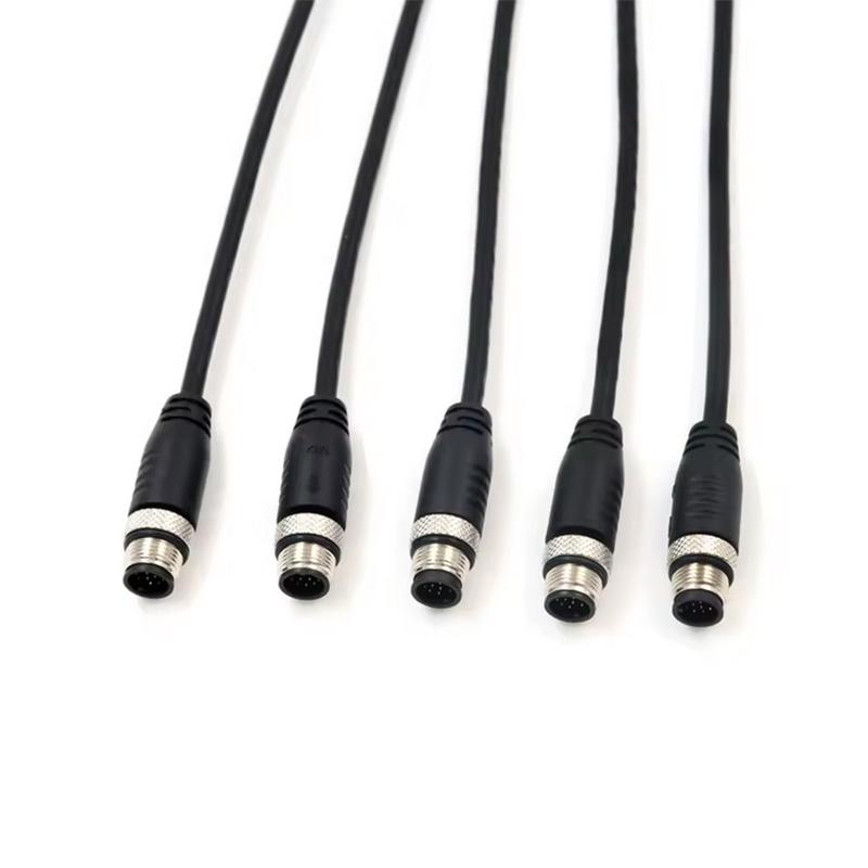 IP67 M12 Circular Connector 2-17 Pins Customized Wire
